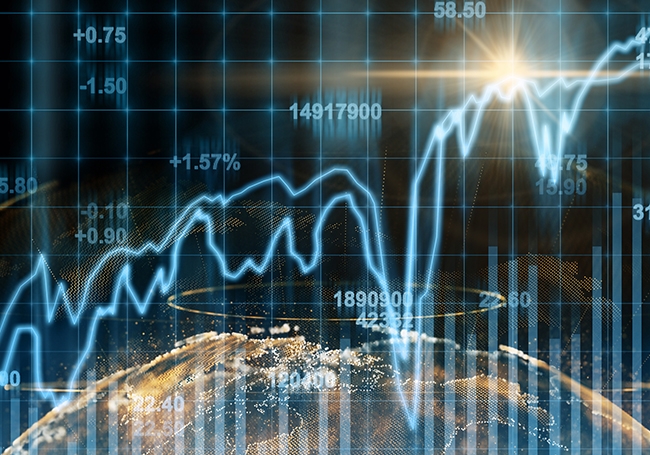 Graph of trendline pointing upwards